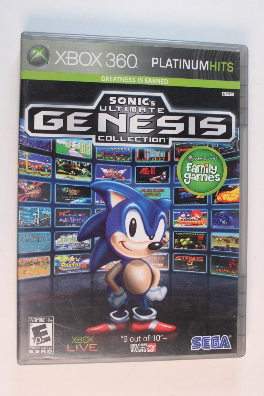 Sonic's Ultimate Genesis Collection (Xbox 360, 2009) Authentic, complete, tested